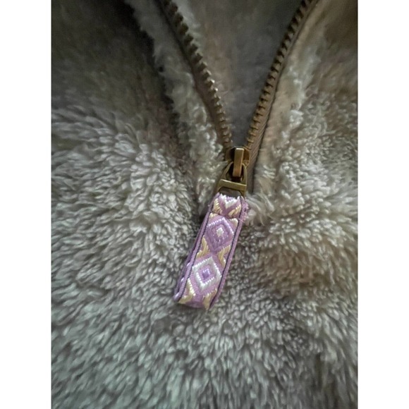 Simply Southern Sherpa half- zip Coat Jacket‎ Womens Size Small W/pockets - Picture 4 of 9